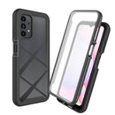 For Samsung Galaxy A13 4G Starry Sky Solid Color Series PC + TPU Phone Case with PET Film(Black)