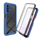 For Samsung Galaxy A13 4G Starry Sky Solid Color Series PC + TPU Phone Case with PET Film(Royal Blue)