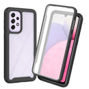 For Samsung Galaxy A33 5G Starry Sky Solid Color Series PC + TPU Phone Case with PET Film(Black)
