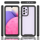 For Samsung Galaxy A33 5G Starry Sky Solid Color Series PC + TPU Phone Case with PET Film(Black)