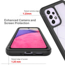For Samsung Galaxy A33 5G Starry Sky Solid Color Series PC + TPU Phone Case with PET Film(Black)