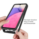 For Samsung Galaxy A33 5G Starry Sky Solid Color Series PC + TPU Phone Case with PET Film(Black)