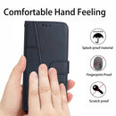 For Samsung Galaxy A13 4G Stitching Calf Texture Buckle Leather Phone Case(Blue)