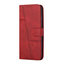 For Samsung Galaxy A33 5G Stitching Calf Texture Buckle Leather Phone Case(Red)