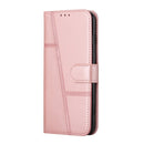 For Samsung Galaxy A33 5G Stitching Calf Texture Buckle Leather Phone Case(Pink)