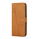 For Samsung Galaxy A33 5G Stitching Calf Texture Buckle Leather Phone Case(Yellow)