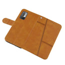 For Xiaomi Redmi Note 10 5G/Note 10T/Poco M3 Pro 5G Stitching Calf Texture Buckle Leather Phone Case(Yellow)
