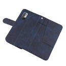 For Xiaomi Redmi Note 10 5G/Note 10T/Poco M3 Pro 5G Stitching Calf Texture Buckle Leather Phone Case(Blue)