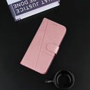 For Xiaomi Redmi Note 10 5G/Note 10T/Poco M3 Pro 5G Stitching Calf Texture Buckle Leather Phone Case(Pink)