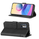 For Xiaomi Redmi Note 10 5G/Note 10T/Poco M3 Pro 5G Stitching Calf Texture Buckle Leather Phone Case(Black)
