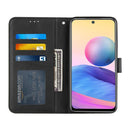 For Xiaomi Redmi Note 10 5G/Note 10T/Poco M3 Pro 5G Stitching Calf Texture Buckle Leather Phone Case(Black)