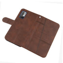 For Xiaomi Redmi Note 10 5G/Note 10T/Poco M3 Pro 5G Stitching Calf Texture Buckle Leather Phone Case(Brown)