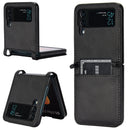 For Samsung Galaxy Z Flip3 5G Diamond Texture Leather Phone Case(Black)