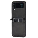 For Samsung Galaxy Z Flip3 5G Diamond Texture Leather Phone Case(Black)
