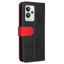 For OPPO Realme GT2 Pro Stitching-Color PU Leather Phone Case(Red)