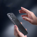 Metal Lens Liquid Silicone Phone Case For iPhone 13(Blue)