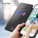 DUX DUCIS Skin X Series Leather Case For iPhone SE 2022 / SE 2020 & 8 & 7 (Black)