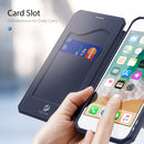 DUX DUCIS Skin X Series Leather Case For iPhone SE 2022 / SE 2020 & 8 & 7 (Blue)