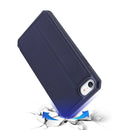 DUX DUCIS Skin X Series Leather Case For iPhone SE 2022 / SE 2020 & 8 & 7 (Blue)