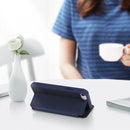 DUX DUCIS Skin X Series Leather Case For iPhone SE 2022 / SE 2020 & 8 & 7 (Blue)