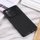 For OPPO A94 4G / Reno5 F / Reno5 Lite / F19 Litchi Texture Sliding Camshield TPU Phone Case(Black)