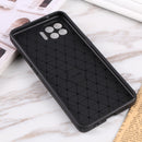 For OPPO F17 Pro / Reno4 Lite / A93 / Reno4 F Litchi Texture Sliding Camshield TPU Phone Case(Black)