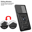 For Samsung Galaxy A33 5G Sliding Camera Cover Design TPU + PC Phone Case(Black)