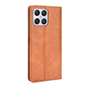 For Honor X8 Magnetic Buckle Retro Texture Leather Phone Case(Brown)