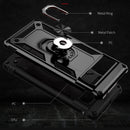 For Google Pixel 7 Shockproof TPU + PC Phone Case with Holder(Black)