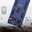 For Google Pixel 7 Shockproof TPU + PC Phone Case with Holder(Blue)