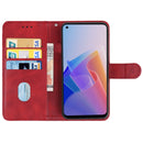 Leather Phone Case For OPPO Reno7 Lite(Red)