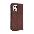 For OPPO Find X5 Pro Skin Feel Calf Pattern Leather Phone Case(Brown)