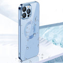 9D Electroplated Edge Lens Film Clear PC + TPU Shockproof Case For iPhone 12 Pro(Silver)