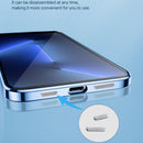 9D Electroplated Edge Lens Film Clear PC + TPU Shockproof Case For iPhone 13 Pro(Black)