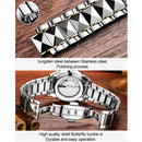 JIN SHI DUN 8813 Fashion Waterproof Luminous Automatic Mechanical Watch, Style:Men(Silver Gold Blue)