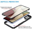 For Samsung Galaxy A12 Acrylic + TPU 360 Degrees Full Coverage Shockproof Phone Case(Green)