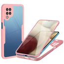 For Samsung Galaxy A12 Acrylic + TPU 360 Degrees Full Coverage Shockproof Phone Case(Pink)