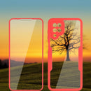 For Samsung Galaxy A12 Acrylic + TPU 360 Degrees Full Coverage Shockproof Phone Case(Black)