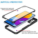 For Samsung Galaxy M52 5G Acrylic + TPU 360 Degrees Full Coverage Shockproof Phone Case(Red)