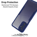 For Samsung Galaxy M52 5G Acrylic + TPU 360 Degrees Full Coverage Shockproof Phone Case(Red)