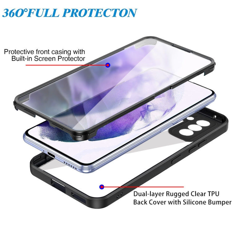 For Samsung Galaxy S22 5G Acrylic + TPU 360 Degrees Full Coverage Shockproof Phone Case(Blue)