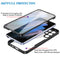 For Samsung Galaxy S22 Ultra 5G Acrylic + TPU 360 Degrees Full Coverage Shockproof Phone Case(Black)