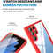 For Samsung Galaxy S22 Ultra 5G Acrylic + TPU 360 Degrees Full Coverage Shockproof Phone Case(Black)