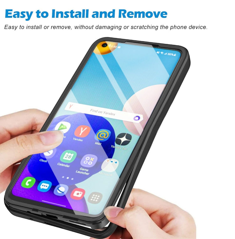 For Samsung Galaxy A21s Acrylic + TPU 360 Degrees Full Coverage Shockproof Phone Case(Green)