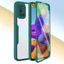 For Samsung Galaxy A21s Acrylic + TPU 360 Degrees Full Coverage Shockproof Phone Case(Red)