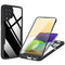 For Samsung Galaxy A22 4G Acrylic + TPU 360 Degrees Full Coverage Shockproof Phone Case(Black)