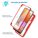 For Samsung Galaxy A32 4G Acrylic + TPU 360 Degrees Full Coverage Shockproof Phone Case(Black)