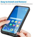 For Samsung Galaxy A32 4G Acrylic + TPU 360 Degrees Full Coverage Shockproof Phone Case(Black)