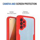 For Samsung Galaxy A32 4G Acrylic + TPU 360 Degrees Full Coverage Shockproof Phone Case(Black)