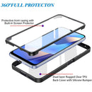 For OPPO A16 / A55 5G Acrylic + TPU 360 Degrees Full Coverage Shockproof Phone Case(Blue)